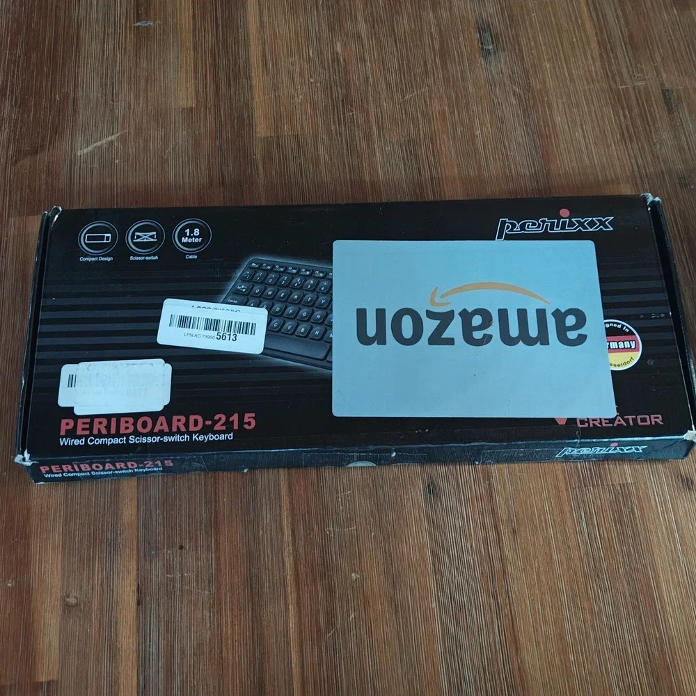 4049571003658 Wired Keyboard Perixx PERIBOARD-215 scissor ultra-flat, Compact G2